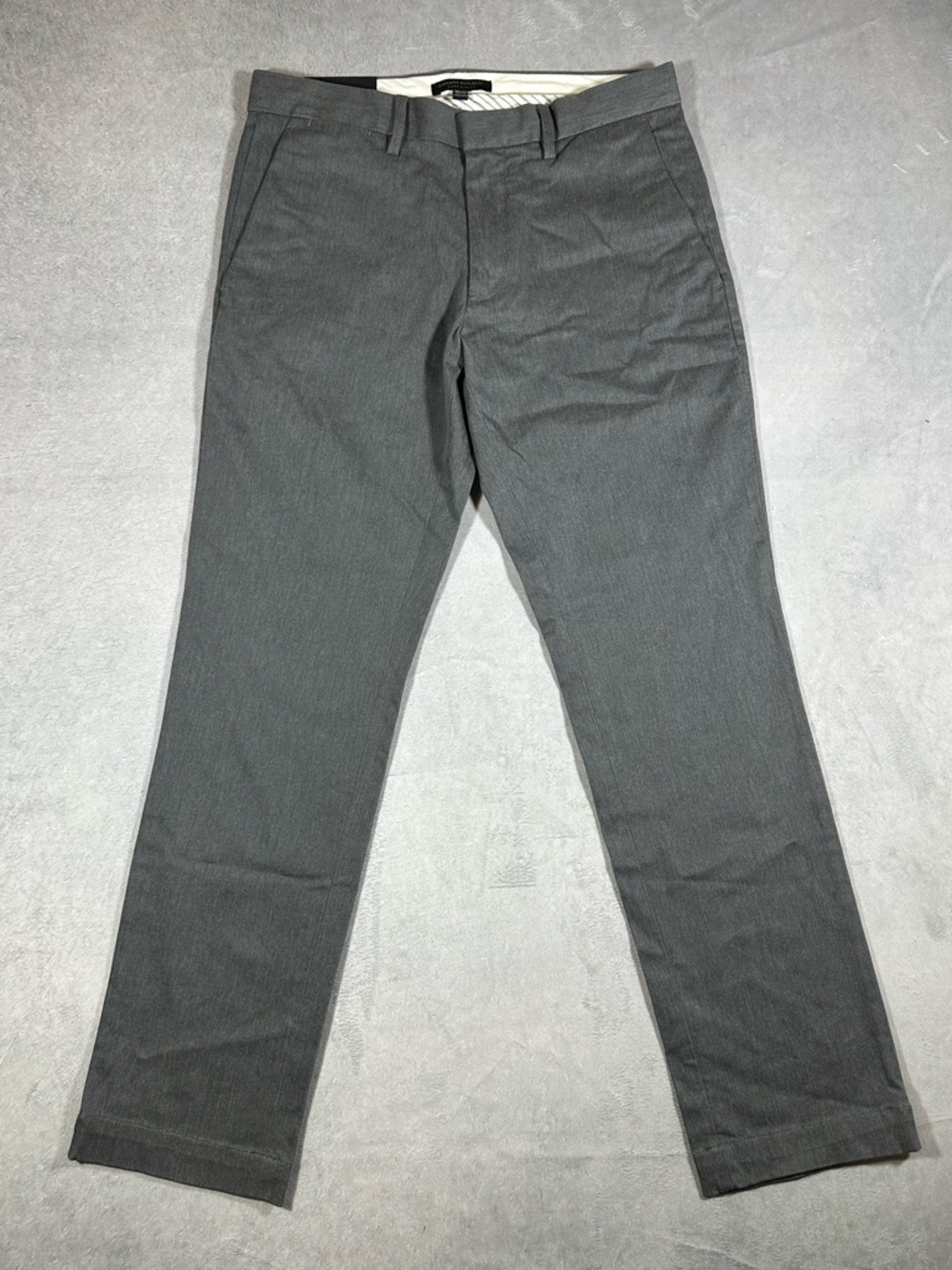 Banana Republic Men's Aiden Slim Fit Gray 30x30 Dress Pants